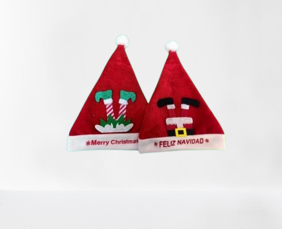 Gorros Navideños Con Decoración